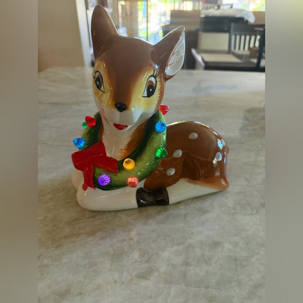 Mr Christmas Festive Reindeer Holiday Figurine - 90 years exclusive